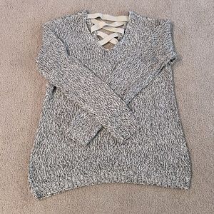 Francesca’s Collections Braided Back Sweater